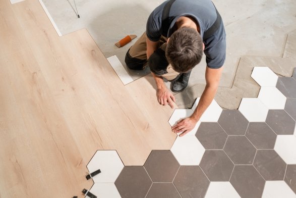 Flooring installation services in Dewitt